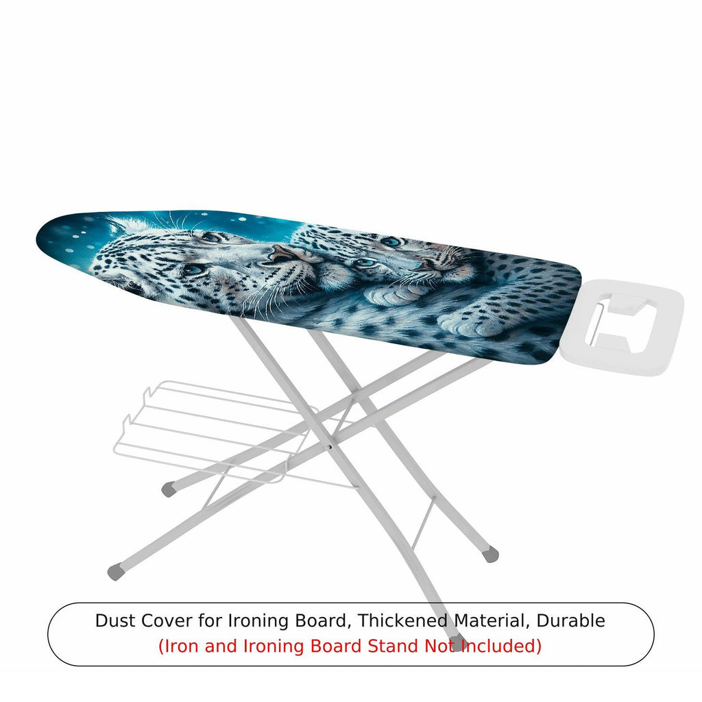 1-Piece Snow leopard Wildlife Animal Nature  Ironing Board Cover, Universal Size, Without Board