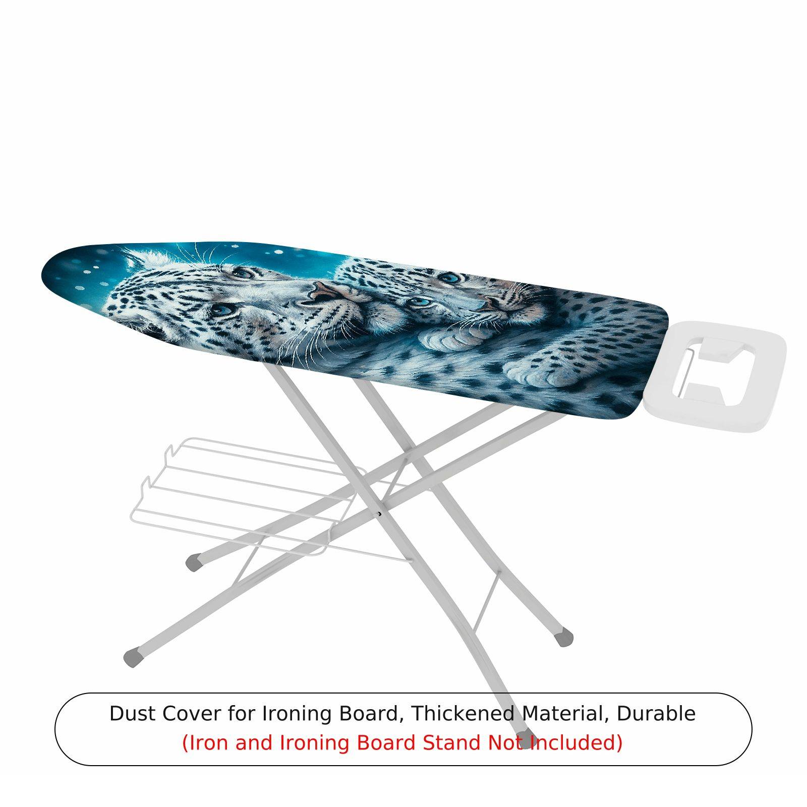 1-Piece Snow leopard Wildlife Animal Nature  Ironing Board Cover, Universal Size, Without Board