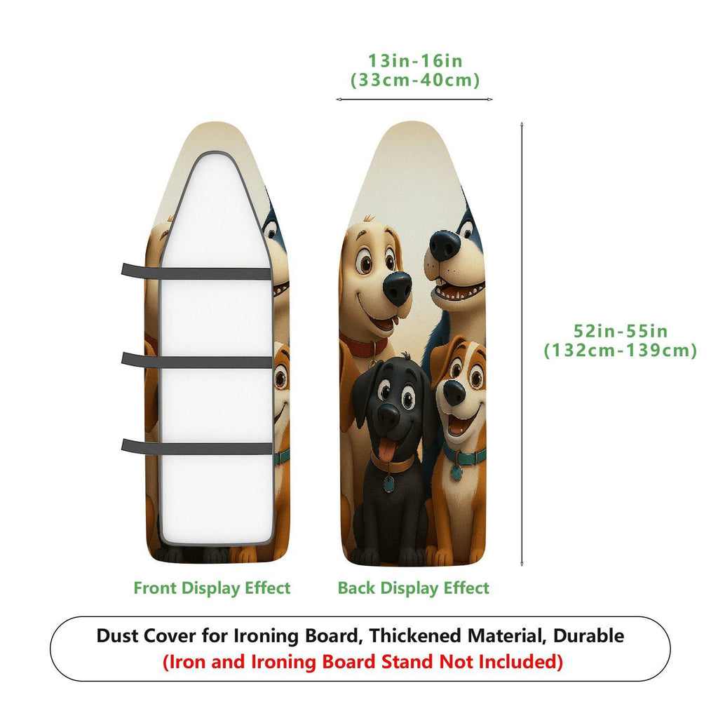 1-Piece Dogs  Animals  Ironing Board Cover, Universal Size, Without Board