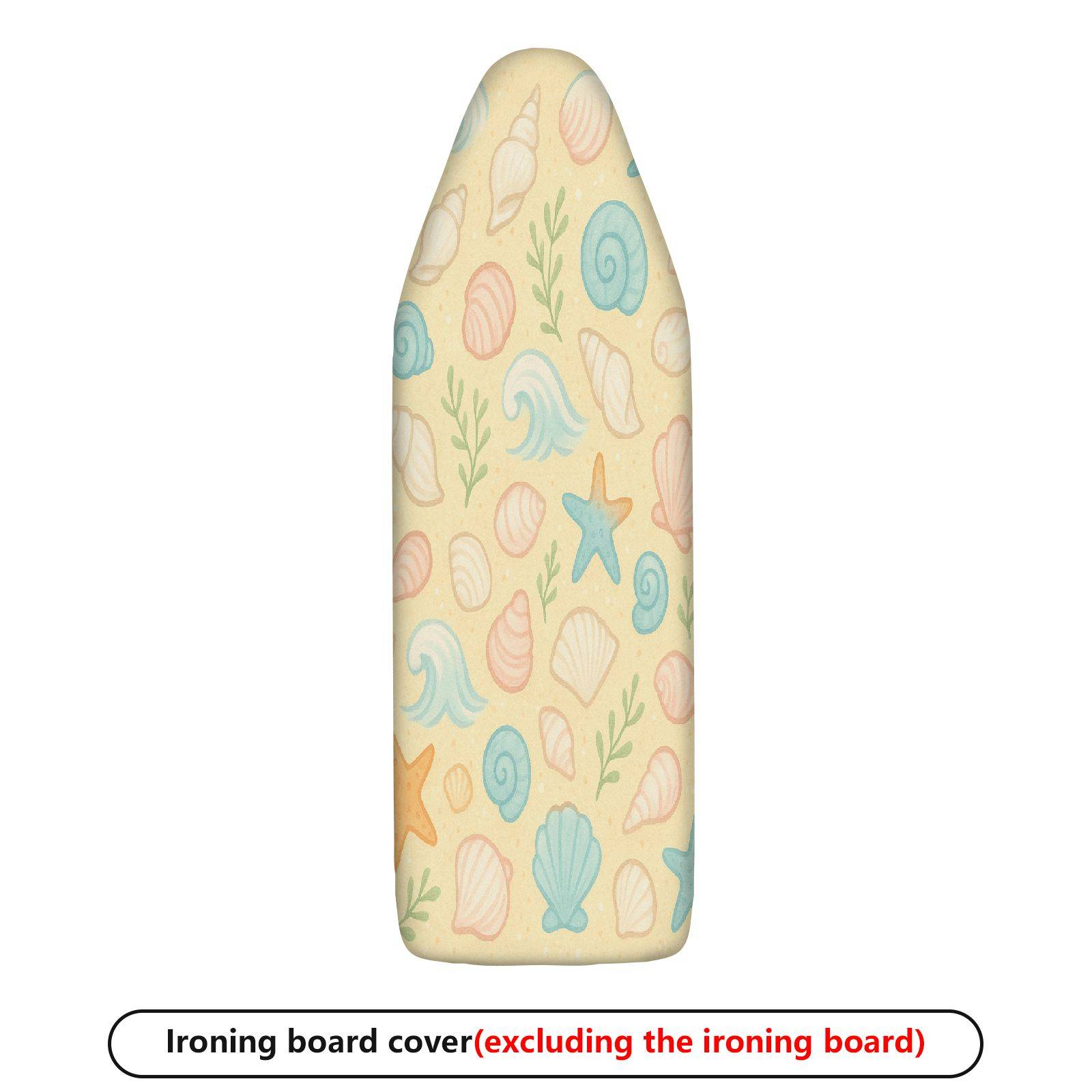 1-Piece Seashell Ocean Starfish  Ironing Board Cover, Universal Size, Without Board