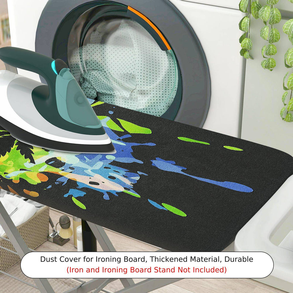 1-Piece Colorful Leaf Artistic Abstract  Ironing Board Cover, Universal Size, Without Board
