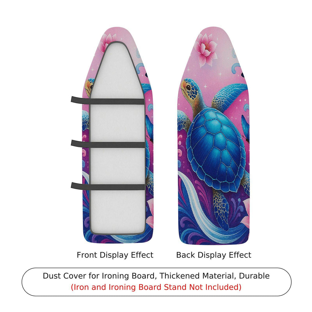 1-Piece Turtle Pink Floral  Ironing Board Cover, Universal Size, Without Board