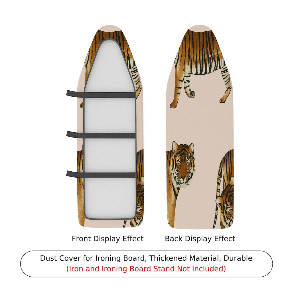 1-Piece Tiger Animal Print Striped  Ironing Board Cover, Universal Size, Without Board