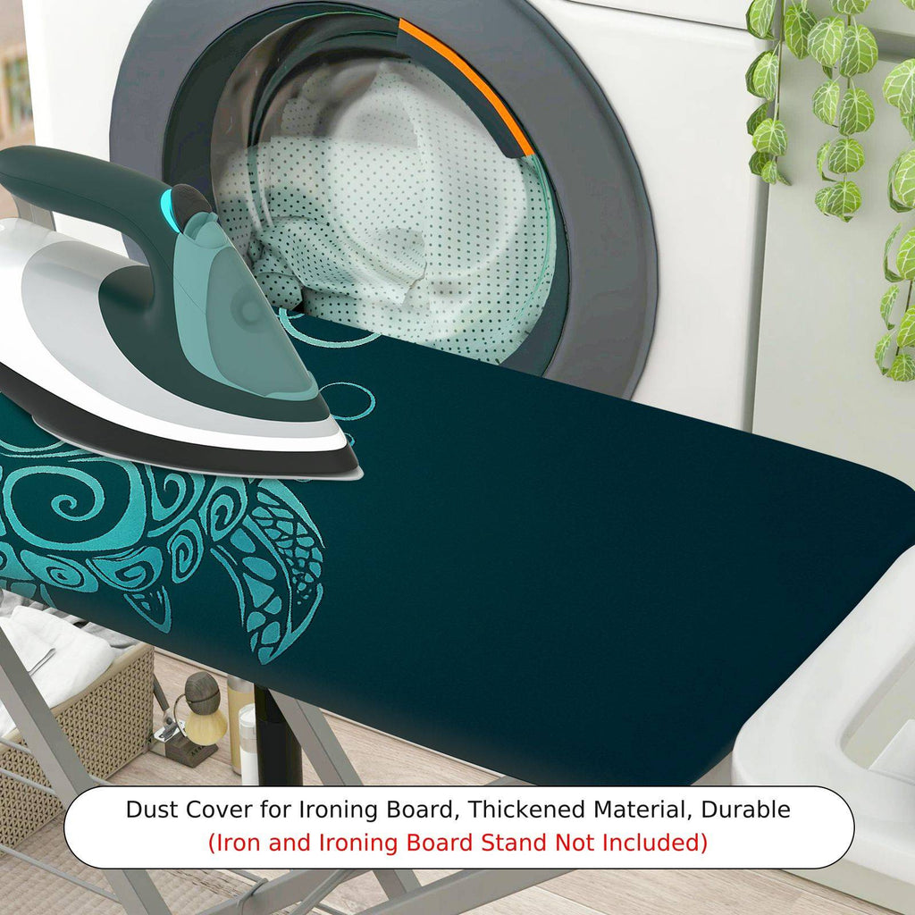1-Piece Turtle Ocean Waves  Ironing Board Cover, Universal Size, Without Board