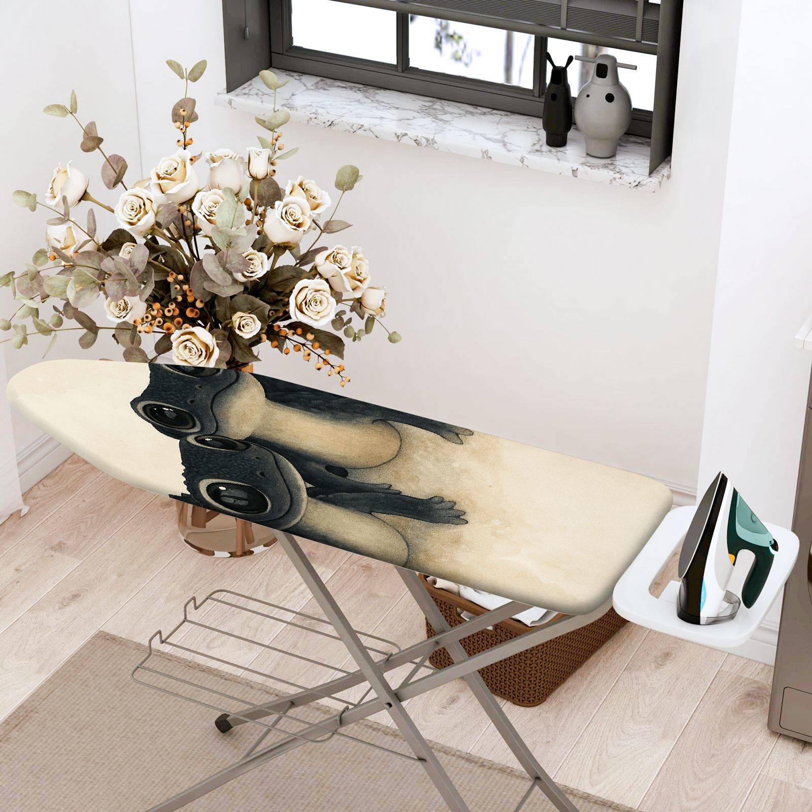 1-Piece Animal Art  Ironing Board Cover, Universal Size, Without Board