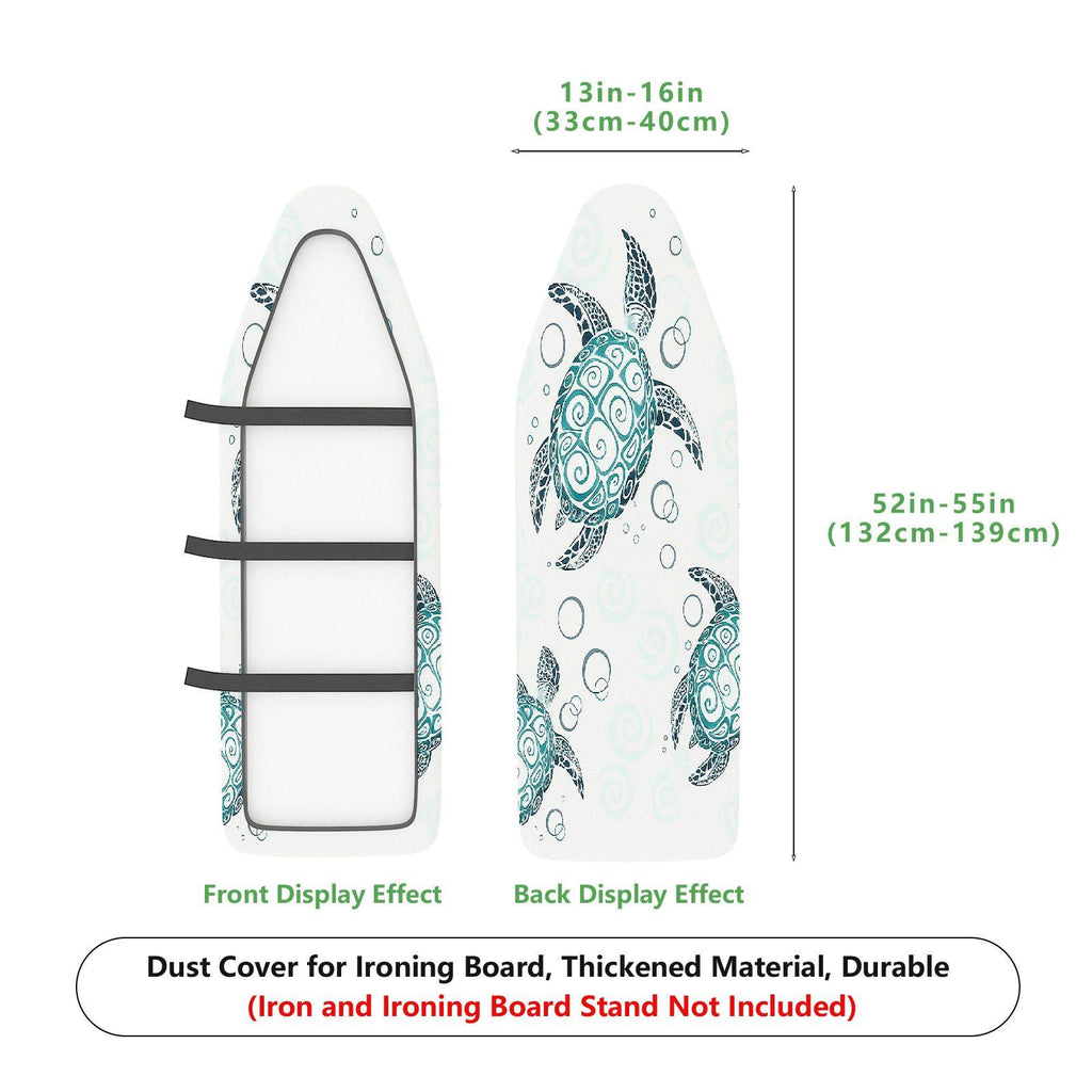 1-Piece Sea Turtle Ocean Marine  Ironing Board Cover, Universal Size, Without Board