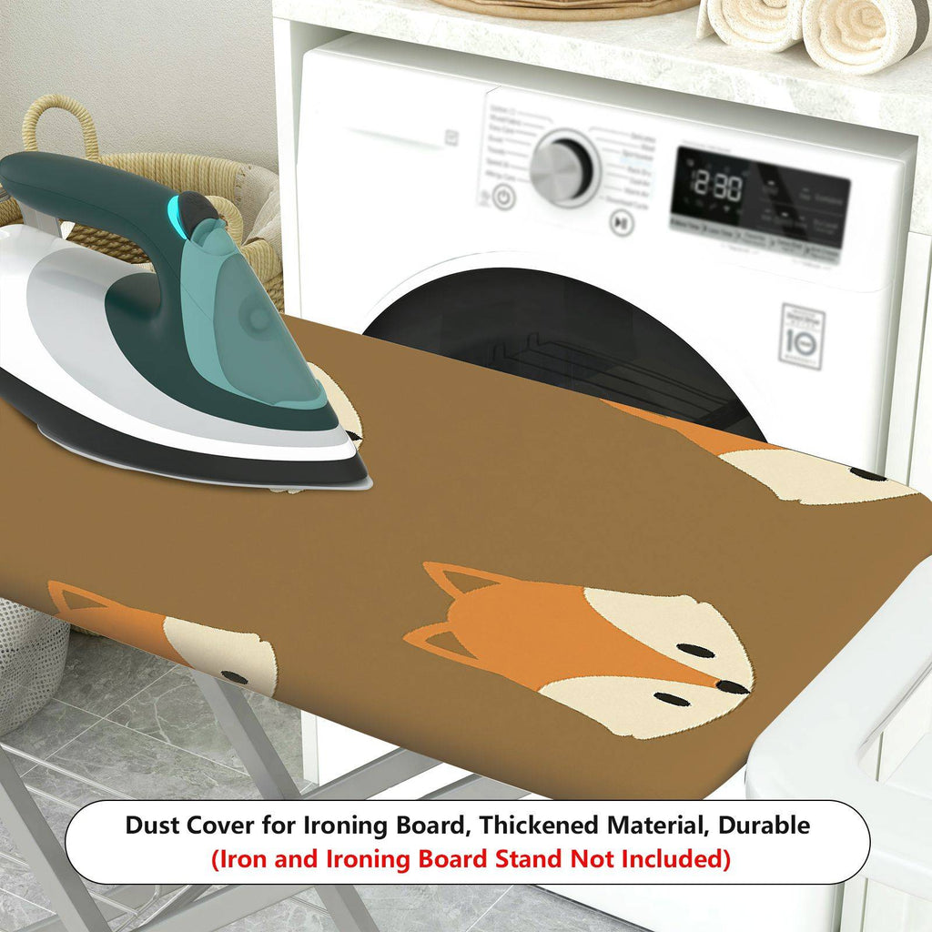 1-Piece Fox Animal Pattern Brown  Ironing Board Cover, Universal Size, Without Board