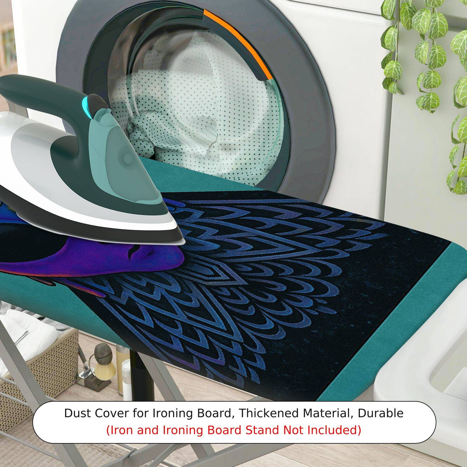 1-Piece Alien Space Galaxy  Ironing Board Cover, Universal Size, Without Board