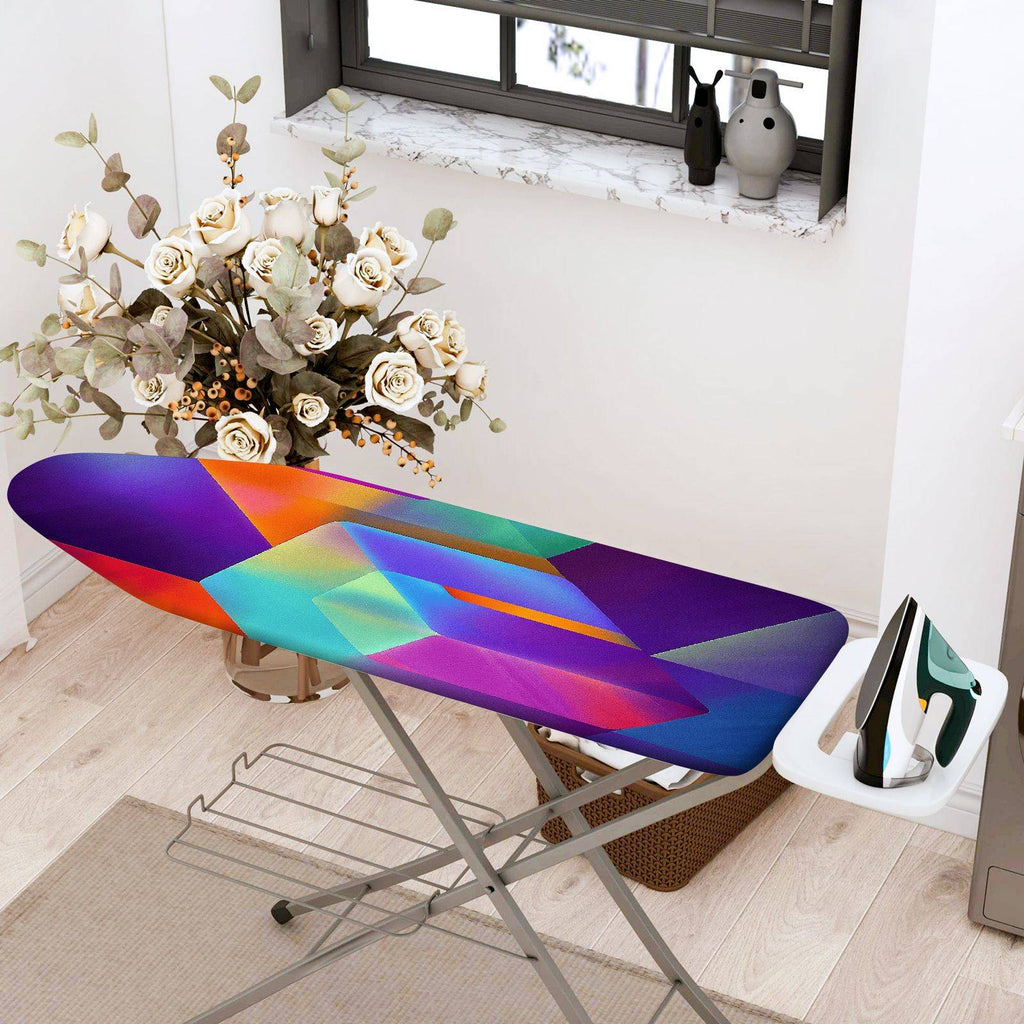 1-Piece Colorful Geometric Abstract  Ironing Board Cover, Universal Size, Without Board