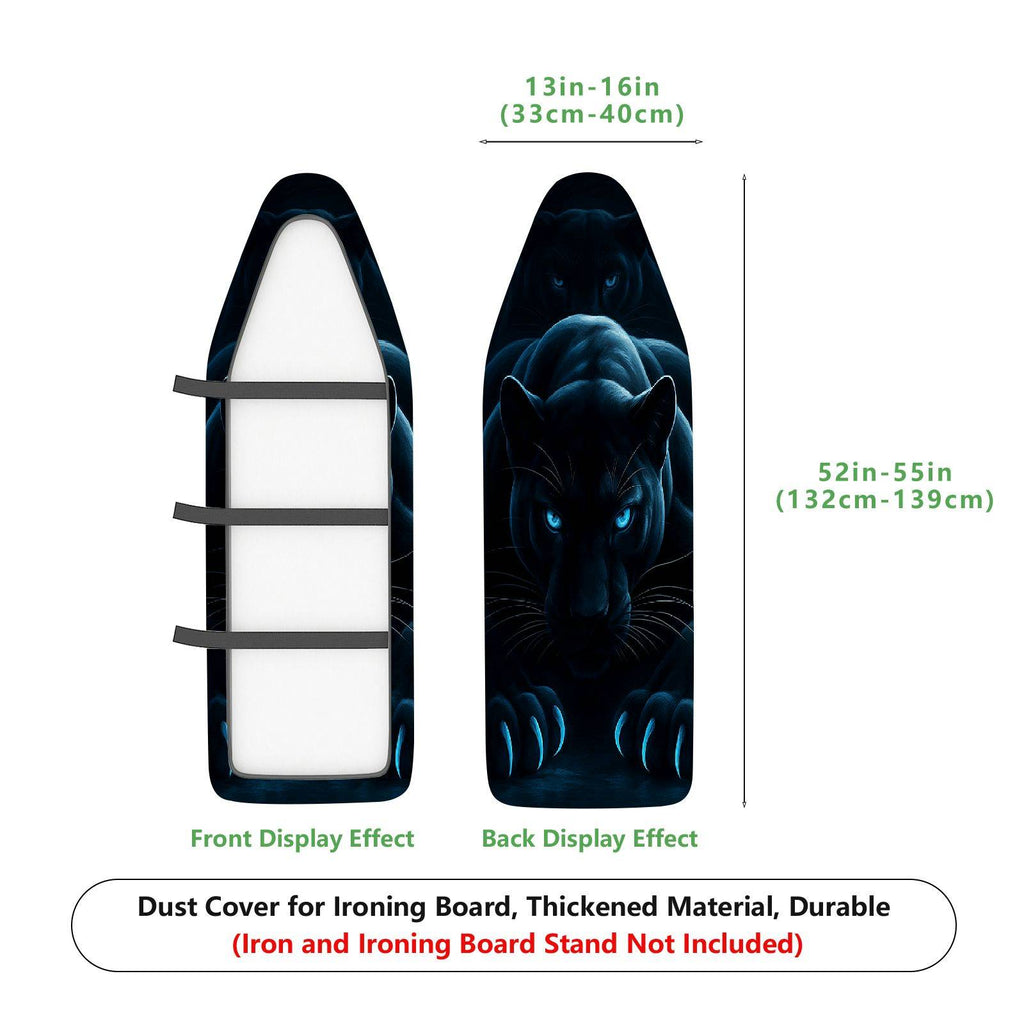 1-Piece Black Panther Animal Dark  Ironing Board Cover, Universal Size, Without Board