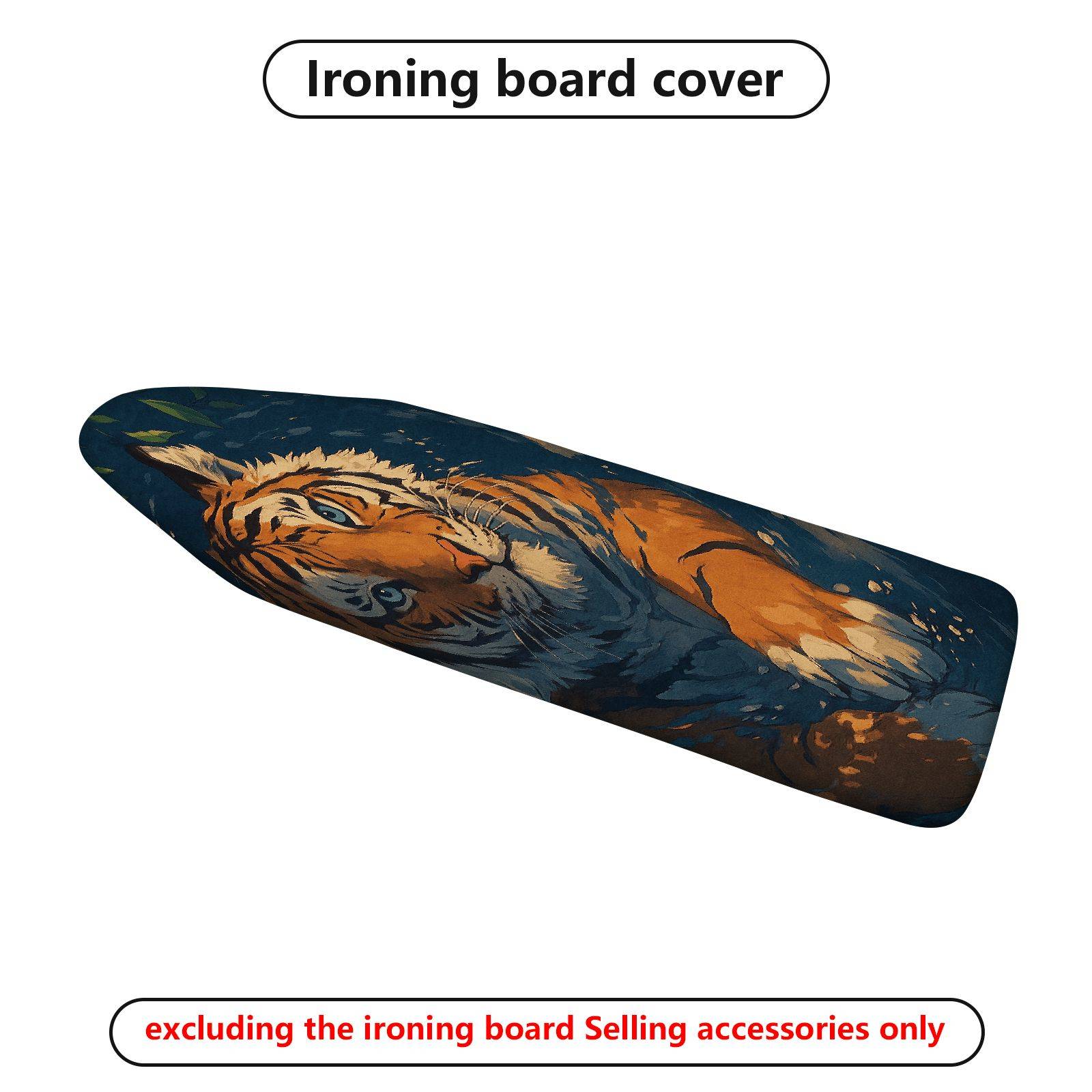 1-Piece Animal Wildlife Art  Ironing Board Cover, Universal Size, Without Board