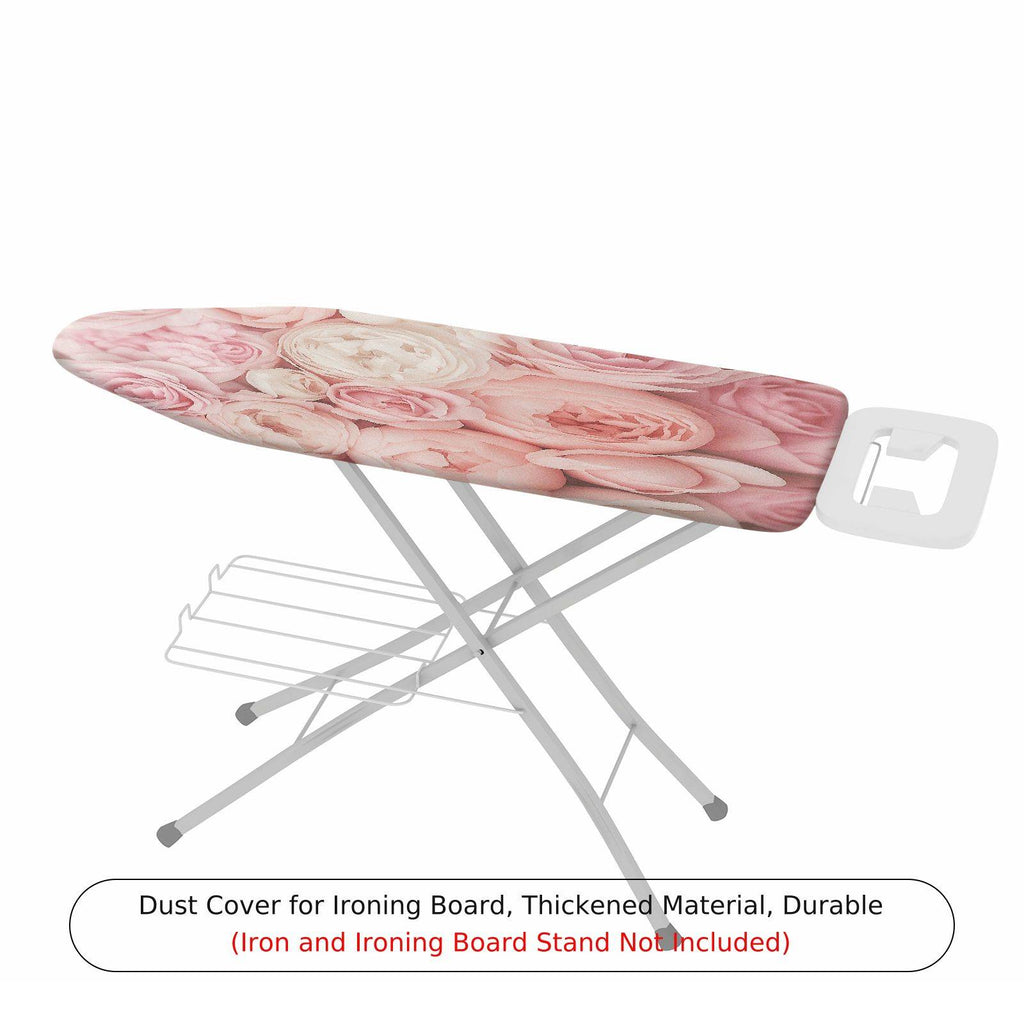 1-Piece Floral Pink White  Ironing Board Cover, Universal Size, Without Board
