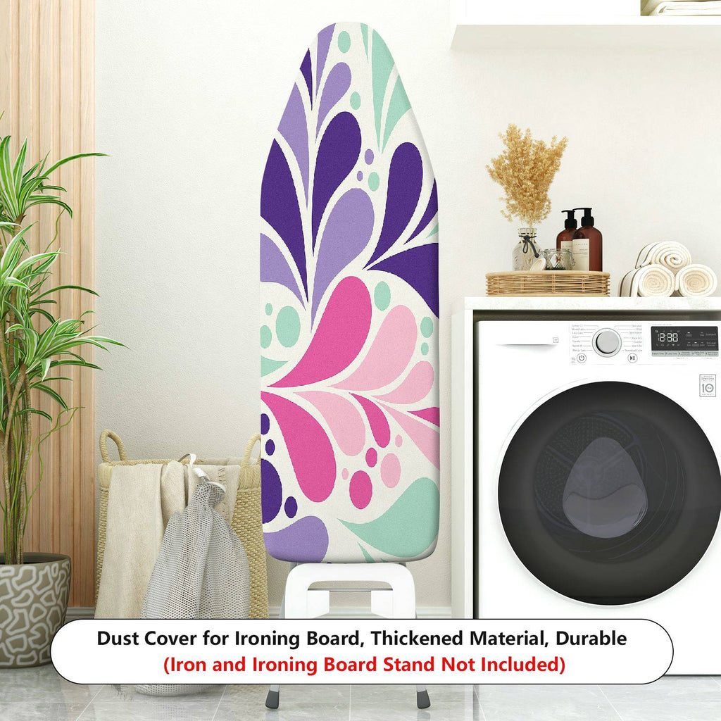 1-Piece Abstract Colorful Pattern Decorative  Ironing Board Cover, Universal Size, Without Board