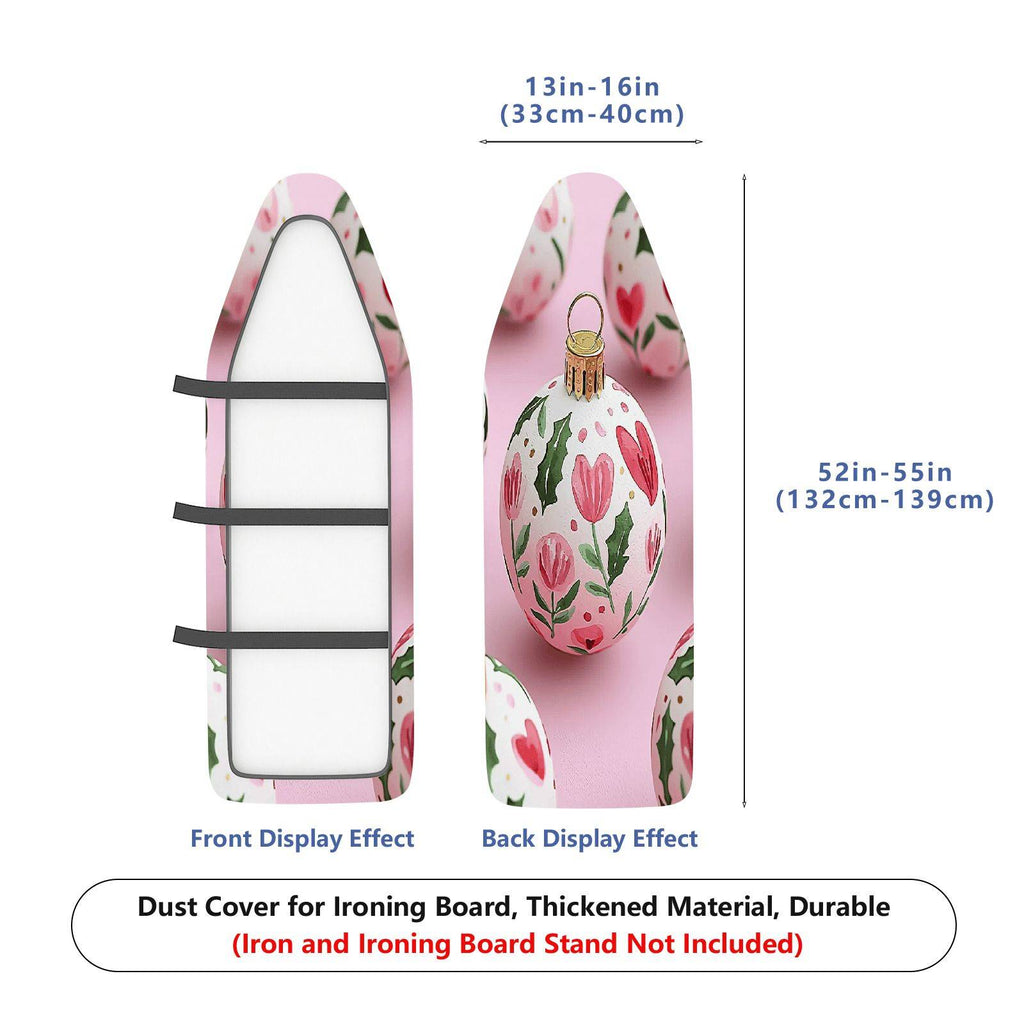 1-Piece Christmas Floral Decorative  Ironing Board Cover, Universal Size, Without Board