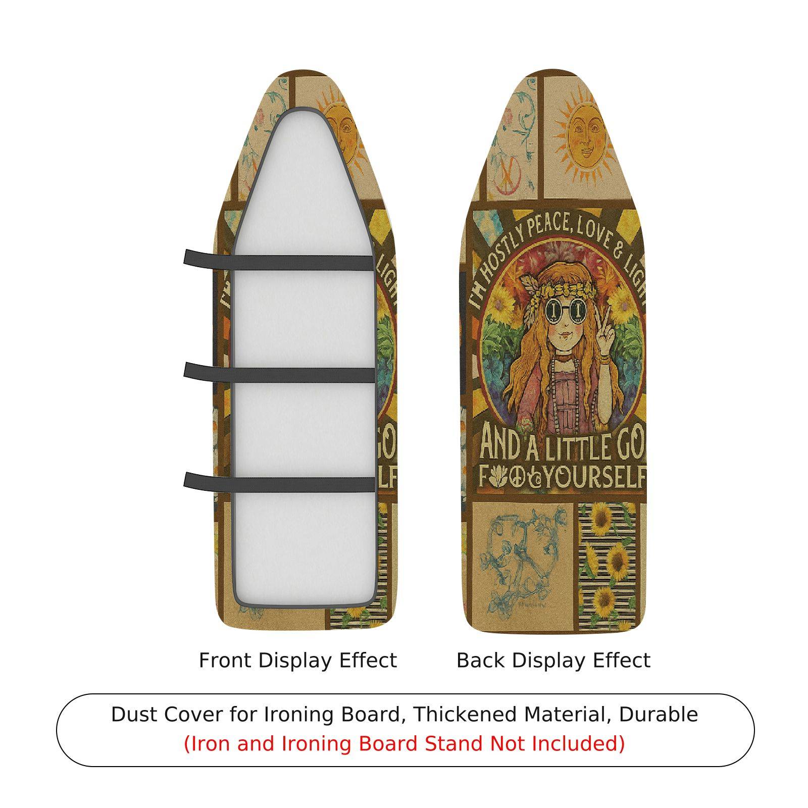 1-Piece Retro Bohemian Artistic  Ironing Board Cover, Universal Size, Without Board