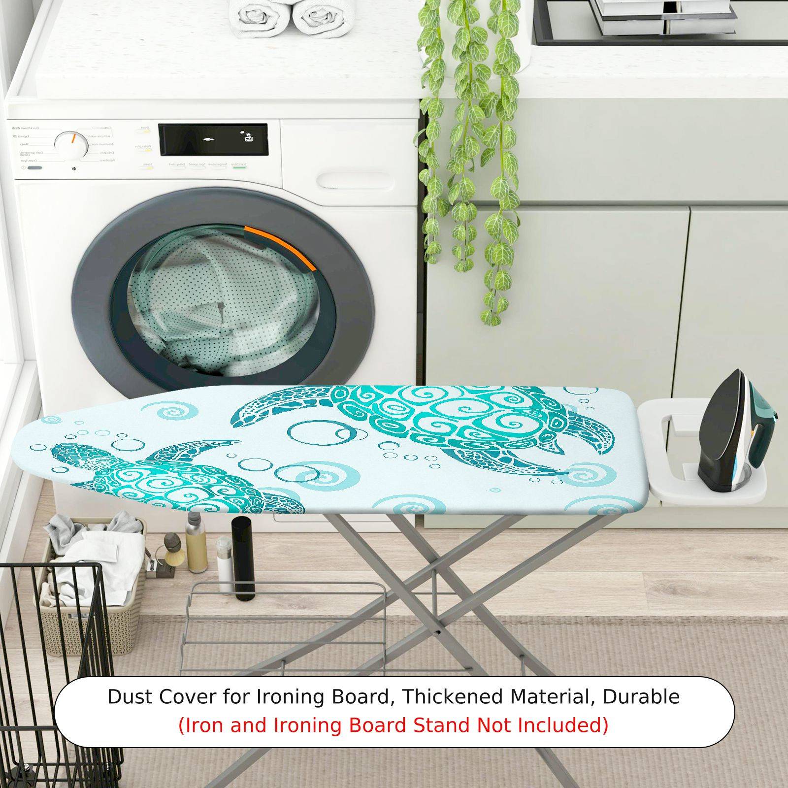 1-Piece Turtle Ocean Spiral  Ironing Board Cover, Universal Size, Without Board