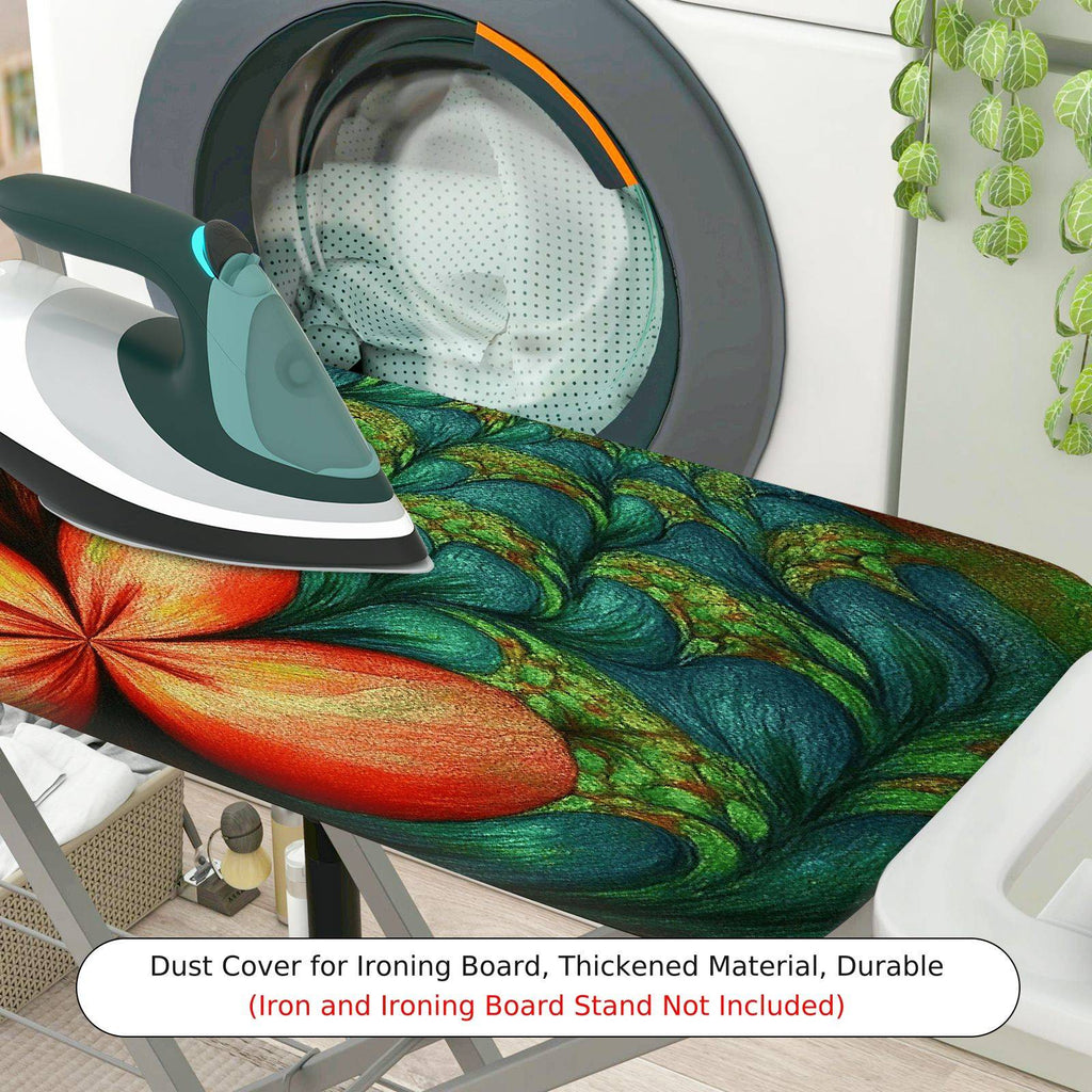 1-Piece Colorful Floral Pattern Abstract  Ironing Board Cover, Universal Size, Without Board