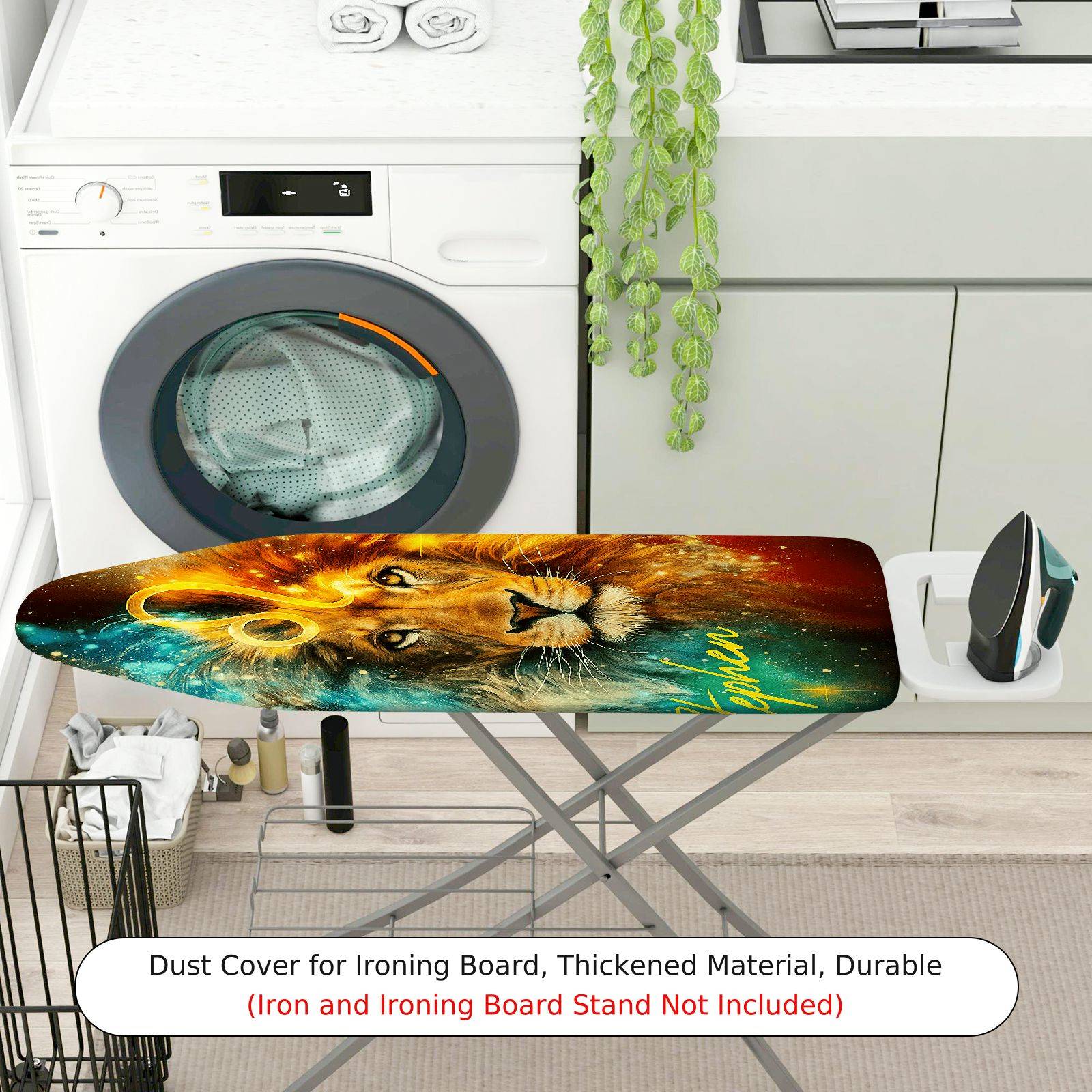 1-Piece Lion Galaxy Abstract  Ironing Board Cover, Universal Size, Without Board