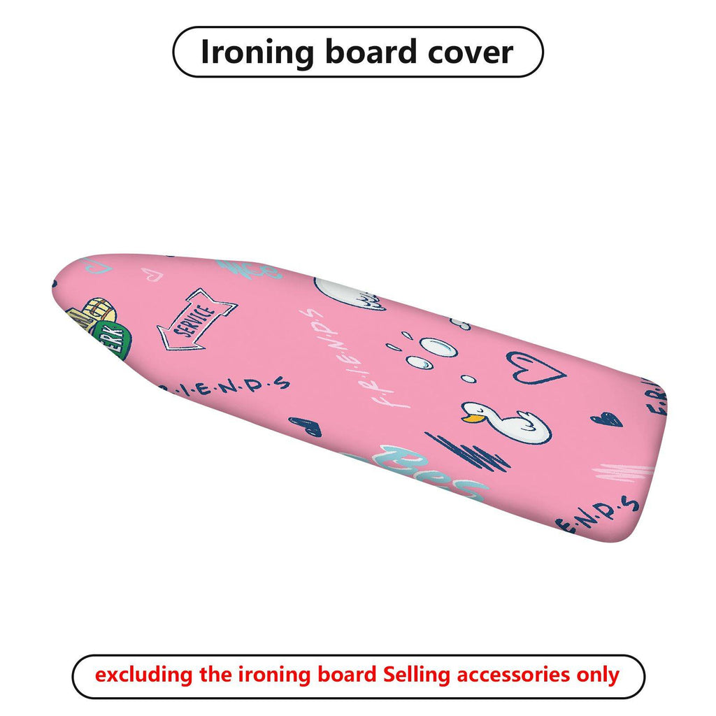 1-Piece Pink  Duck Heart  Ironing Board Cover, Universal Size, Without Board