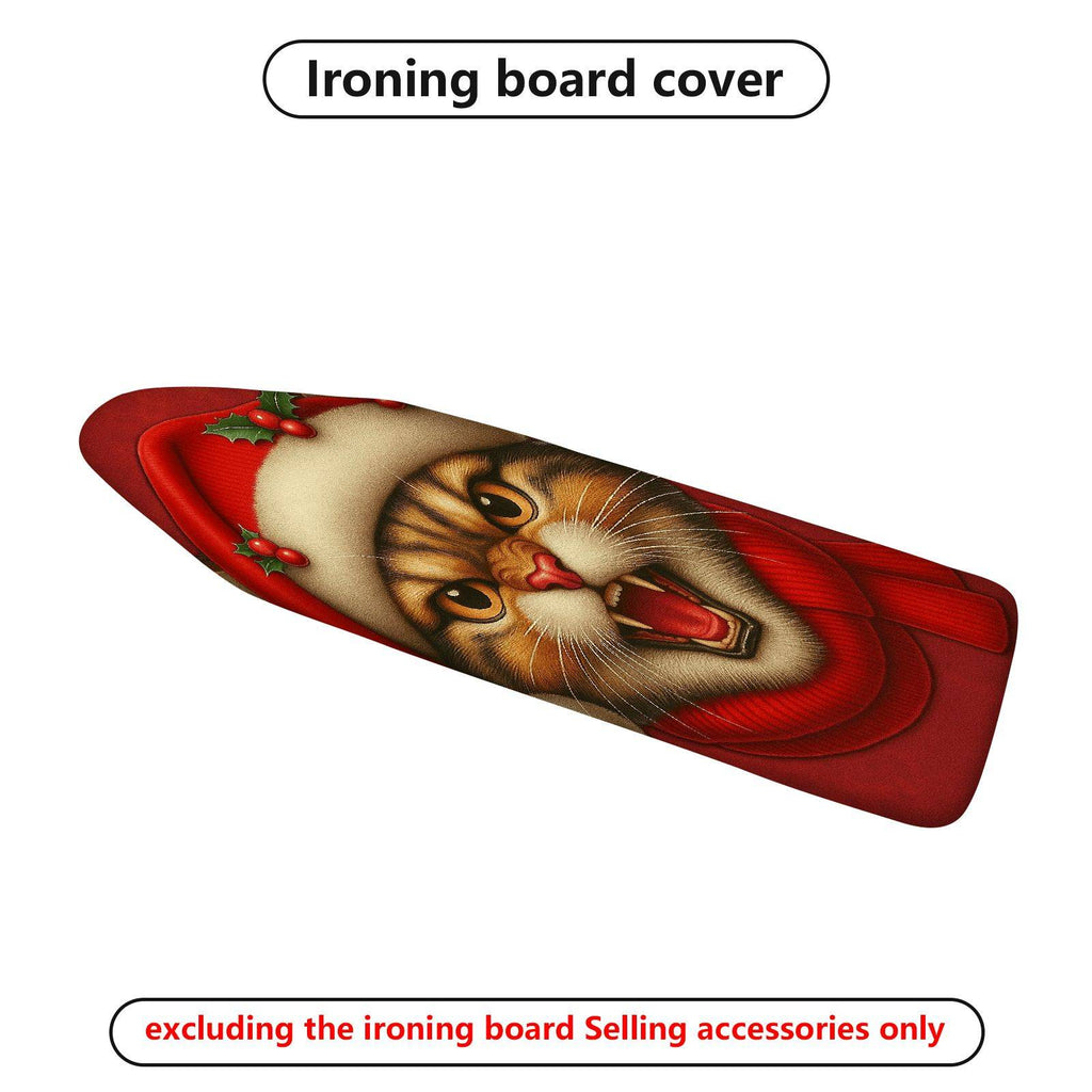 1-Piece Christmas Cat Festive  Ironing Board Cover, Universal Size, Without Board