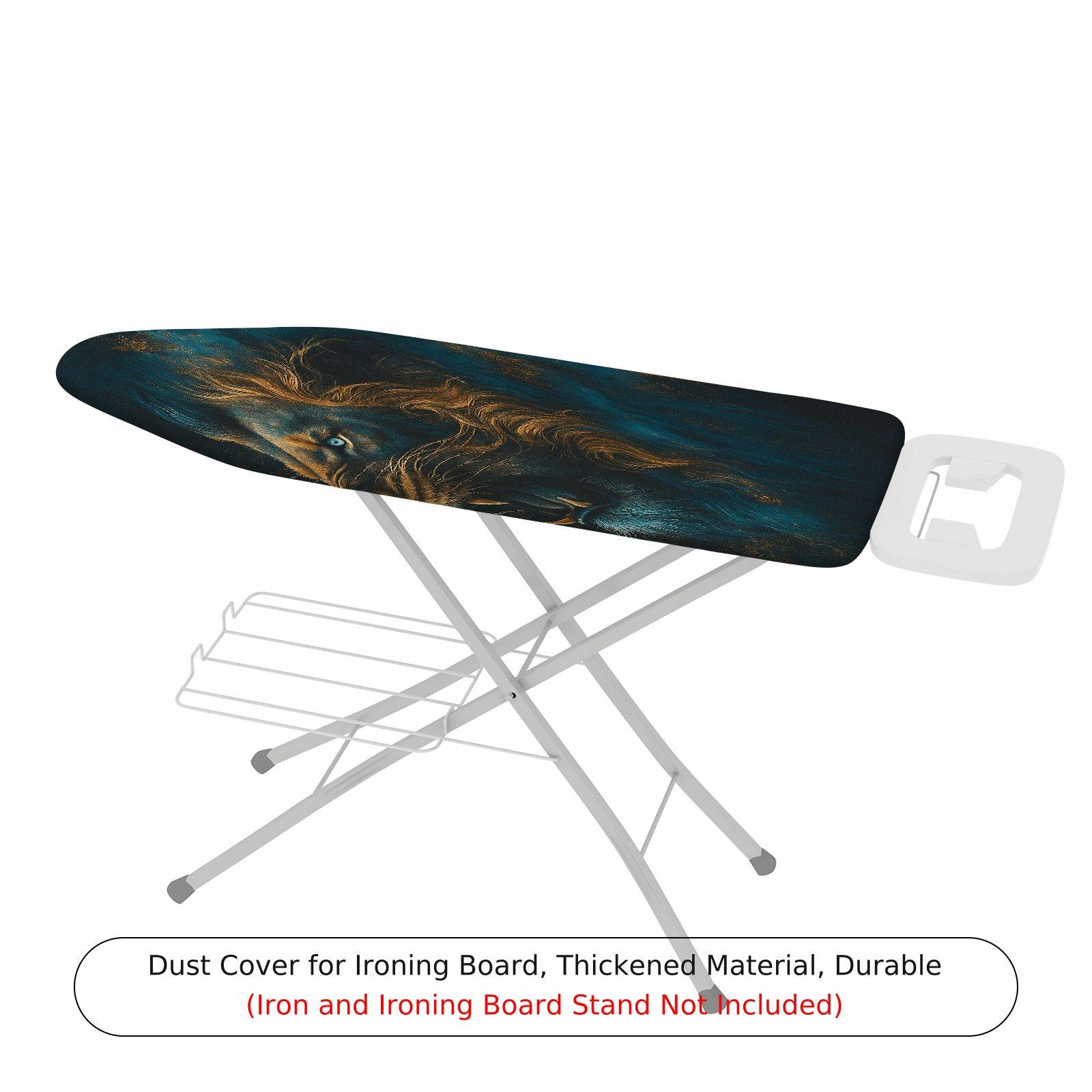 1-Piece Lion Art Animal Dark  Ironing Board Cover, Universal Size, Without Board