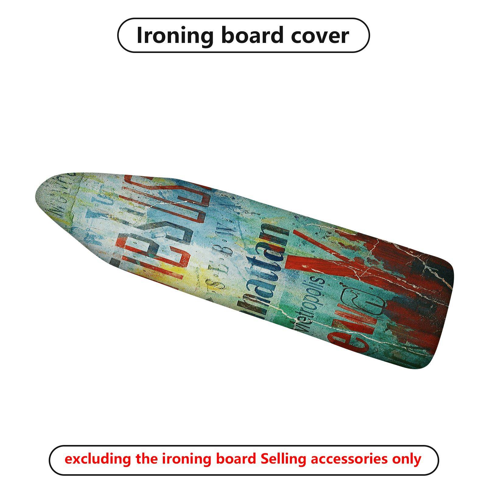 1-Piece Urban Graffiti Typography Abstract  Ironing Board Cover, Universal Size, Without Board