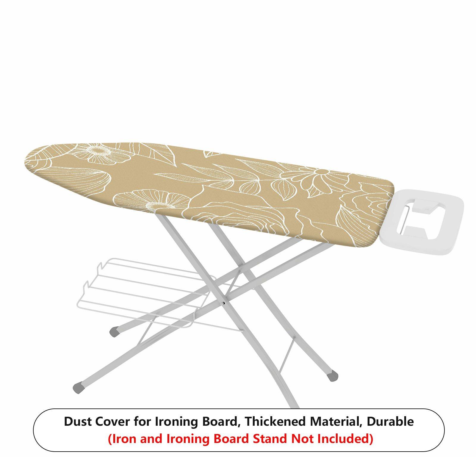 1-Piece Floral Beige Modern  Ironing Board Cover, Universal Size, Without Board
