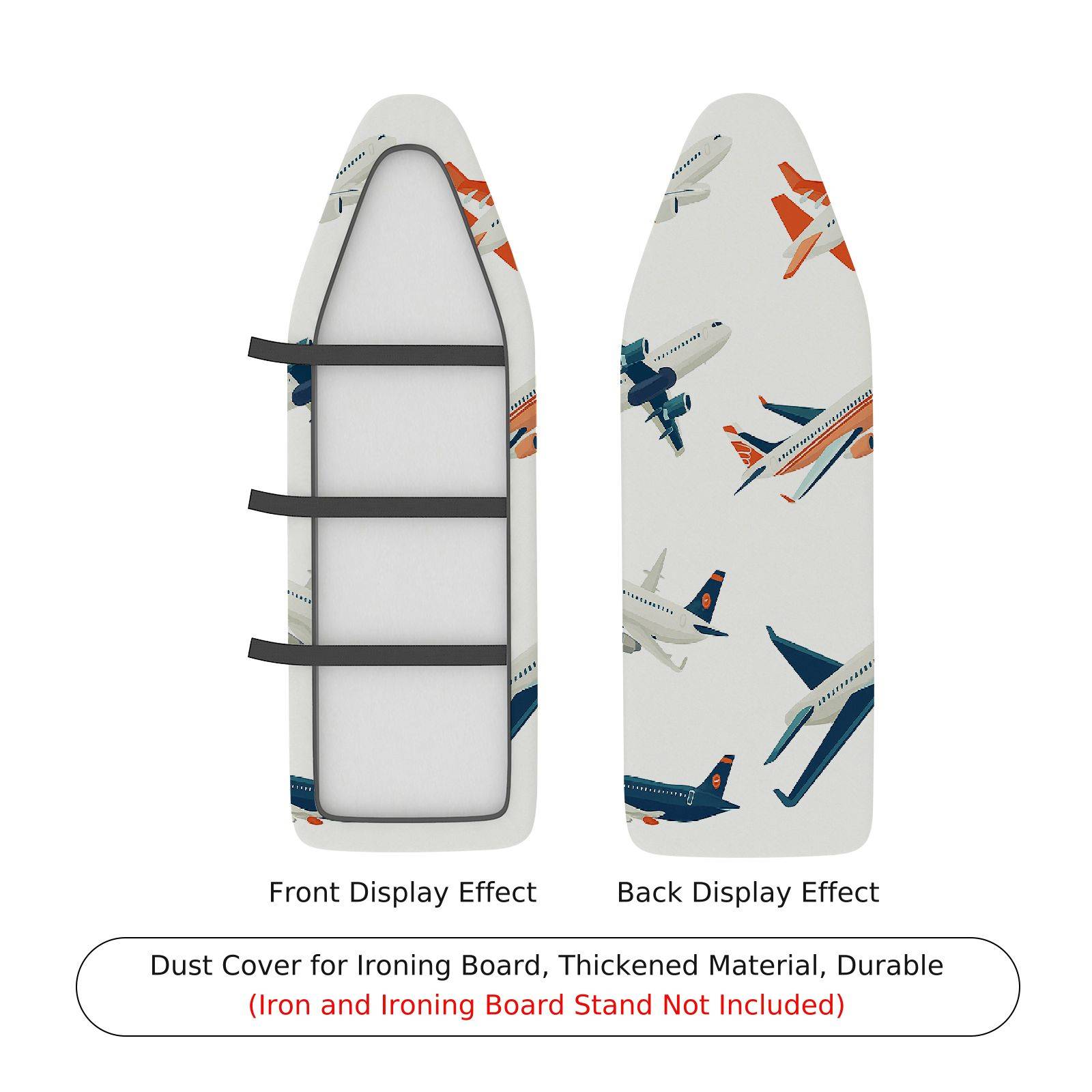 1-Piece Airplane Travel Aviation  Ironing Board Cover, Universal Size, Without Board