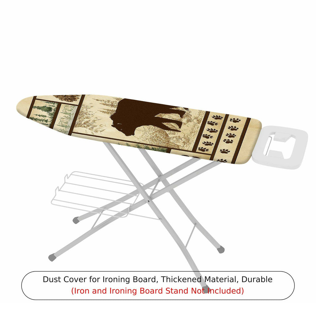 1-Piece Buffalo Woodland Animal Print  Ironing Board Cover, Universal Size, Without Board