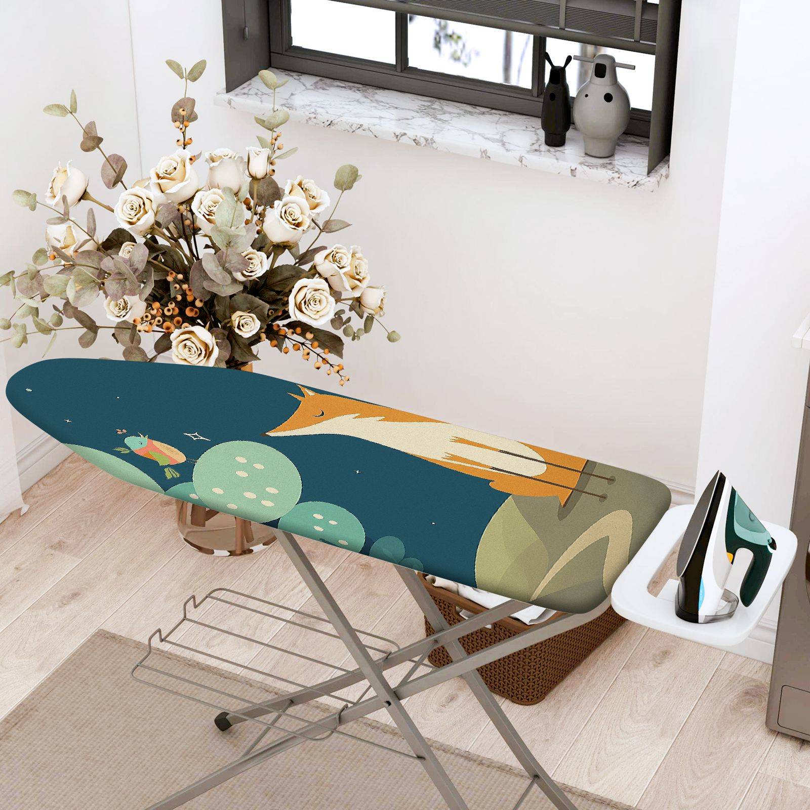 1-Piece Forest Animal  Ironing Board Cover, Universal Size, Without Board