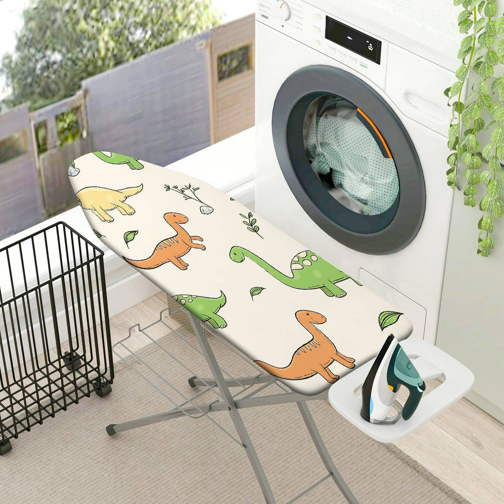 1-Piece Dinosaur  Animal Green  Ironing Board Cover, Universal Size, Without Board