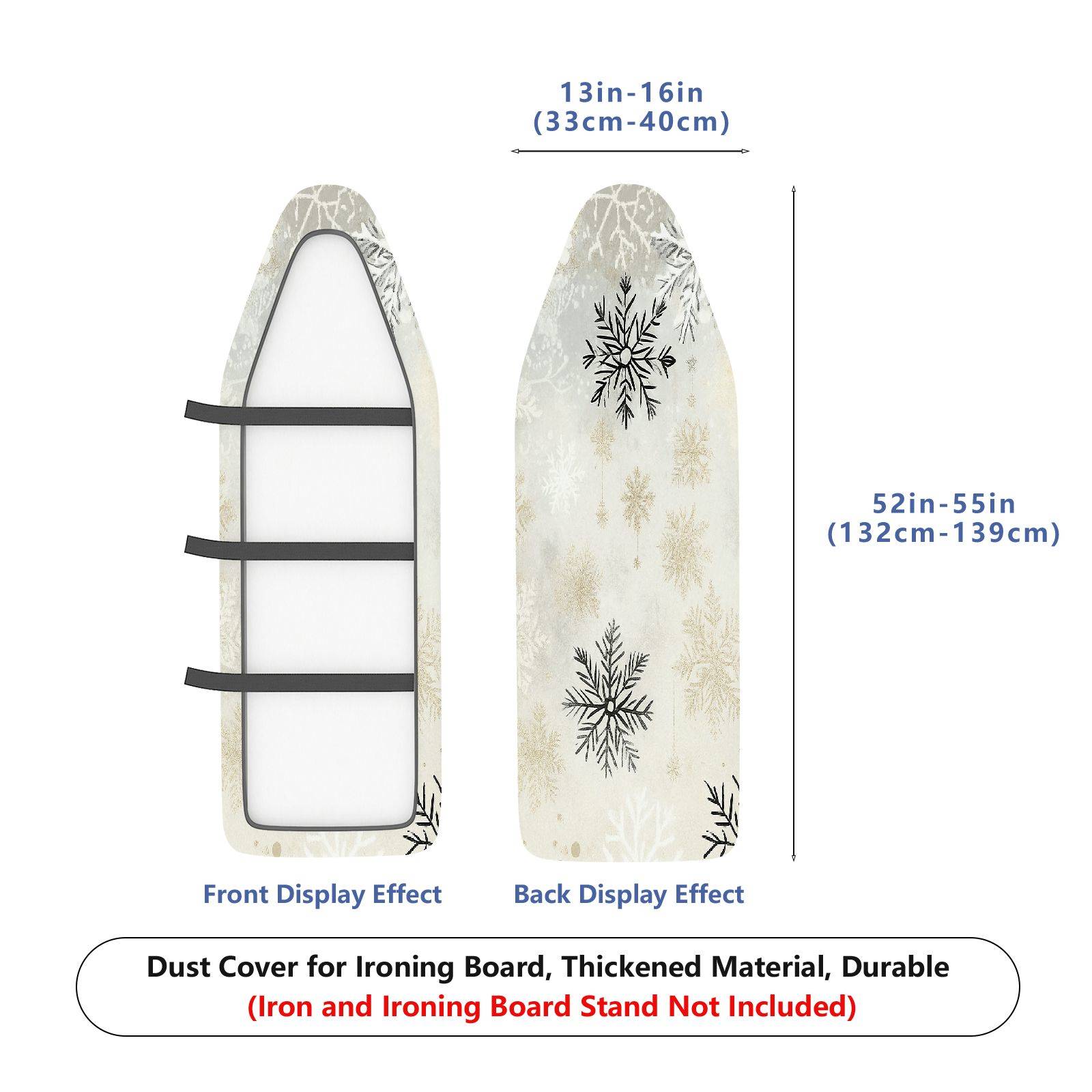 1-Piece Snowflake Christmas Winter  Ironing Board Cover, Universal Size, Without Board