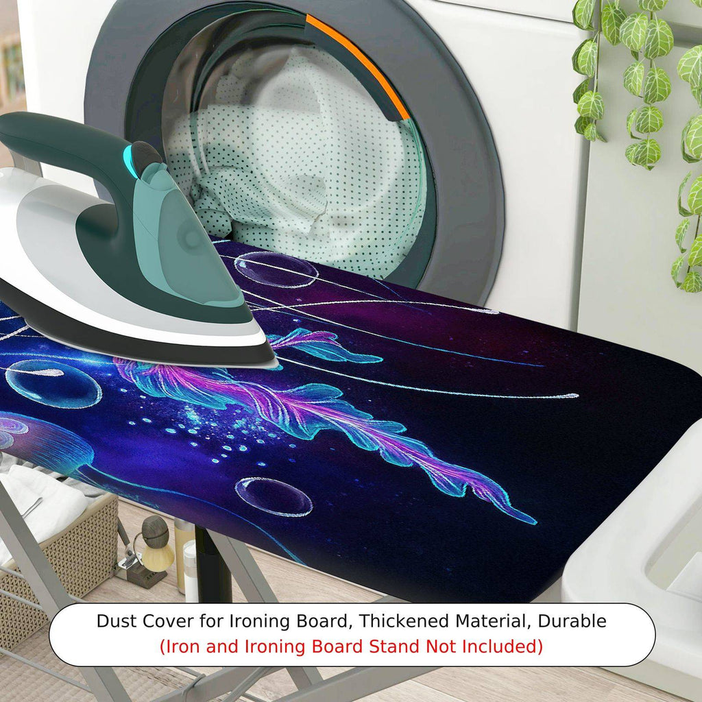 1-Piece Jellyfish Space Ocean  Ironing Board Cover, Universal Size, Without Board