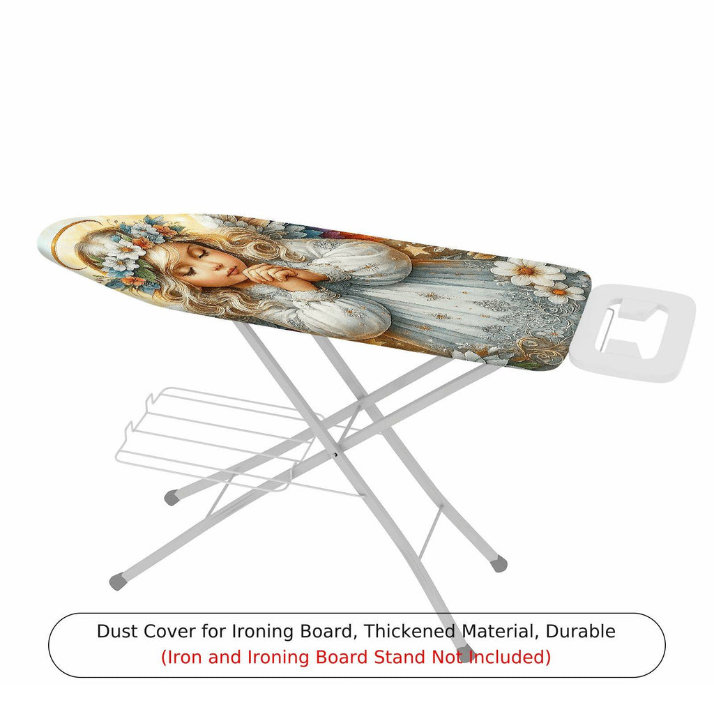 1-Piece Angel Floral Artistic  Ironing Board Cover, Universal Size, Without Board