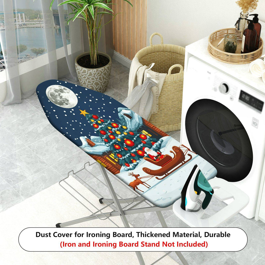 1-Piece Christmas Santa Moon  Ironing Board Cover, Universal Size, Without Board
