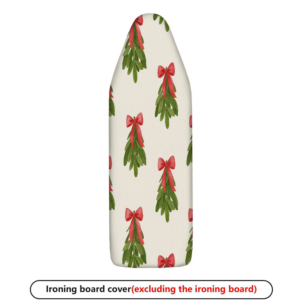 1-Piece Christmas Bow Greenery  Ironing Board Cover, Universal Size, Without Board
