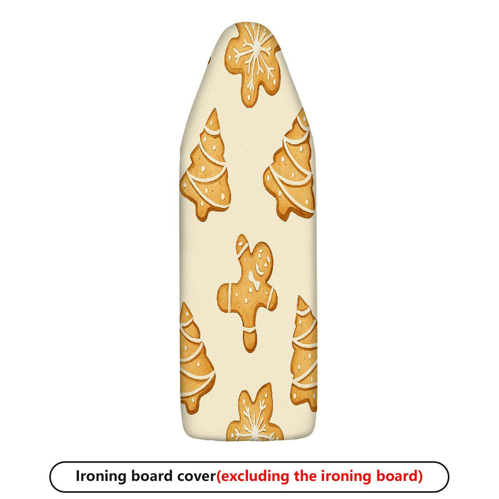 1-Piece Christmas Cookie Tree Gingerbread  Ironing Board Cover, Universal Size, Without Board