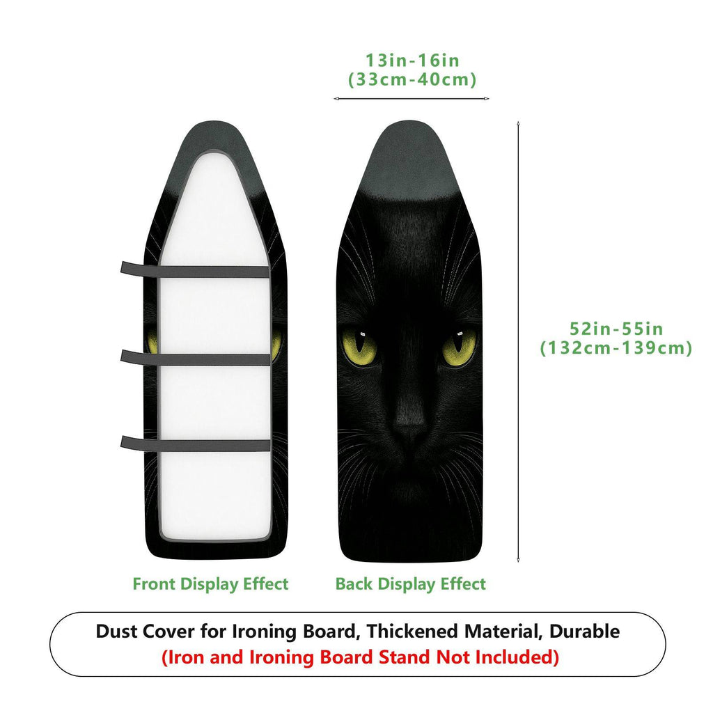 1-Piece Black Cat Eyes Halloween Animal  Ironing Board Cover, Universal Size, Without Board
