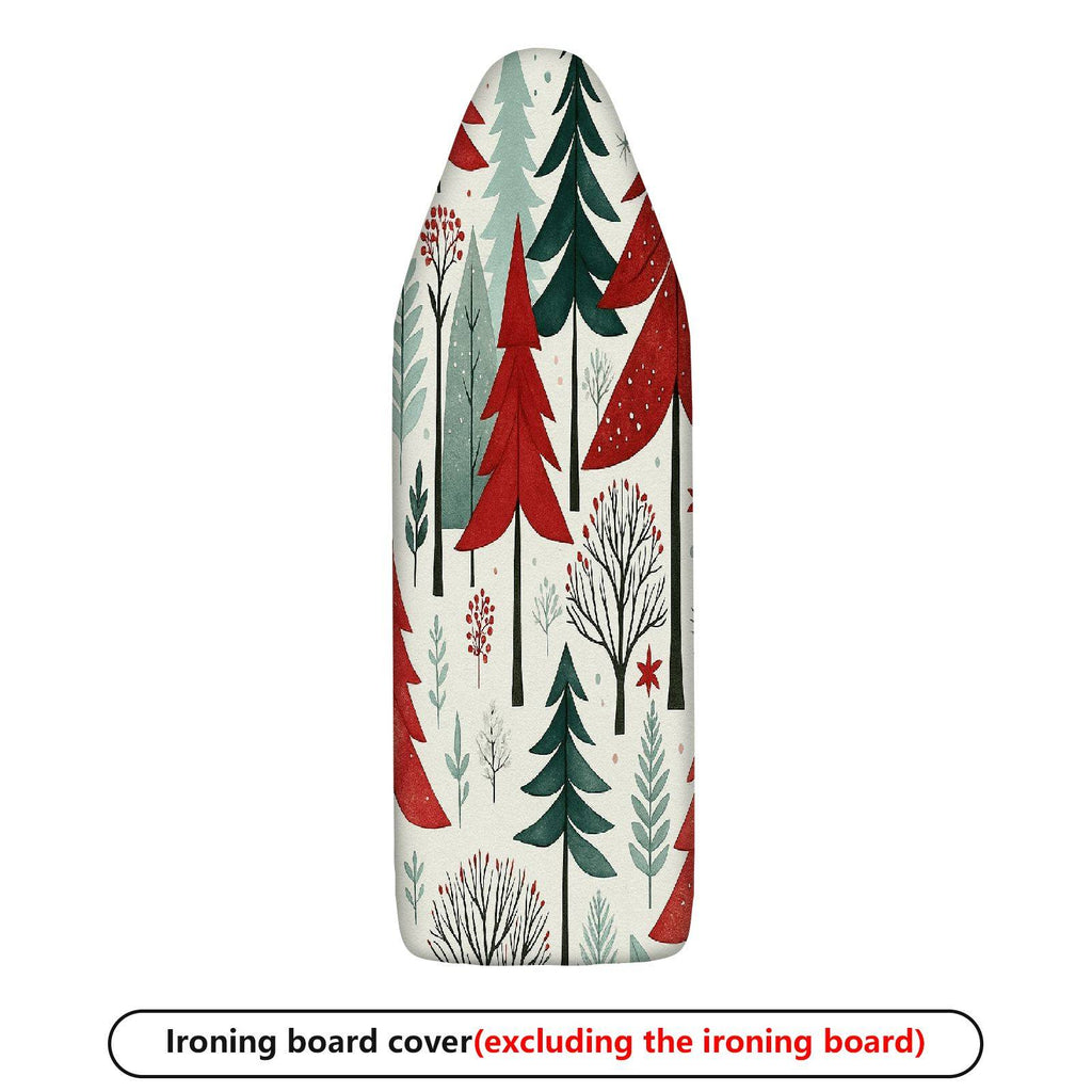 1-Piece Christmas Tree Forest Pattern Holiday Decoration  Ironing Board Cover, Universal Size, Without Board