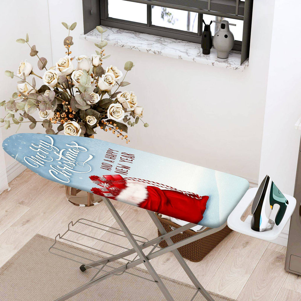 1-Piece Christmas Holiday Santa  Ironing Board Cover, Universal Size, Without Board