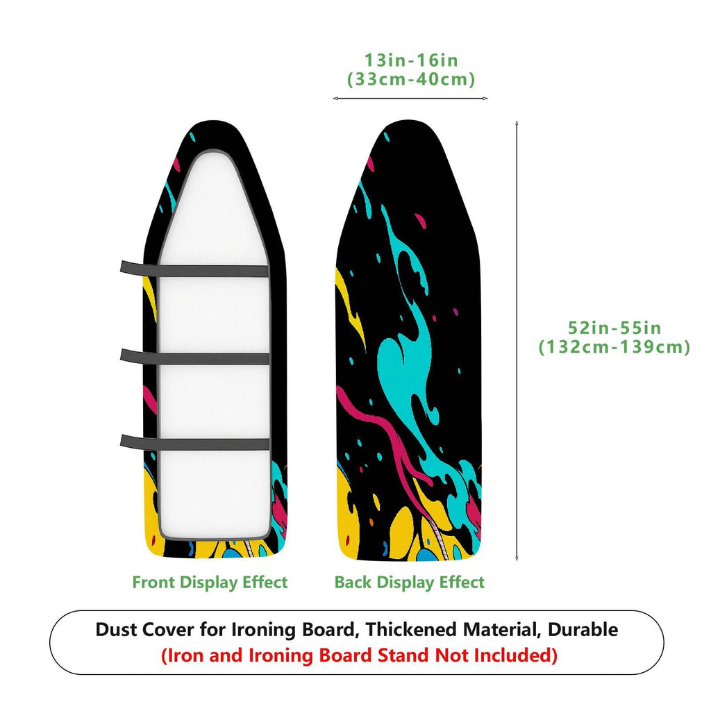 1-Piece Abstract Colorful Artistic  Ironing Board Cover, Universal Size, Without Board