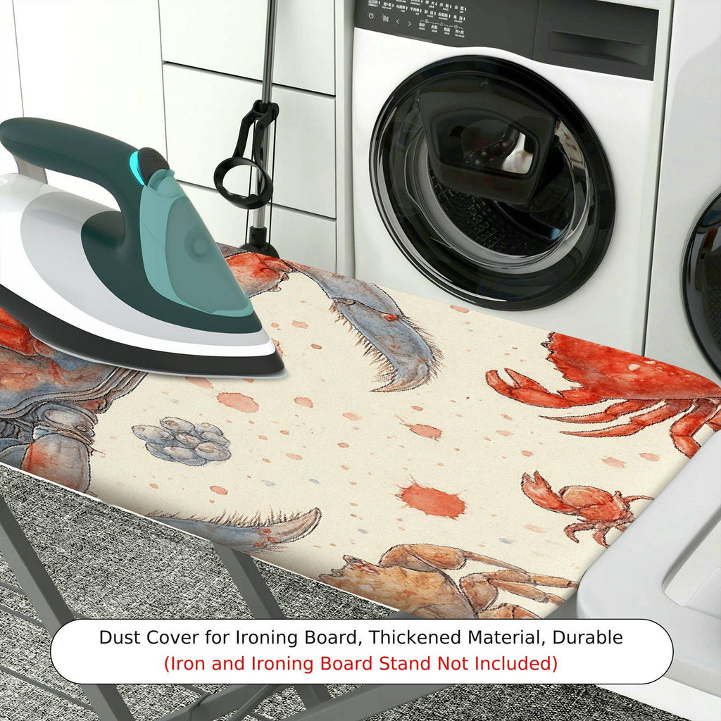 1-Piece Crab Sea Ocean  Ironing Board Cover, Universal Size, Without Board