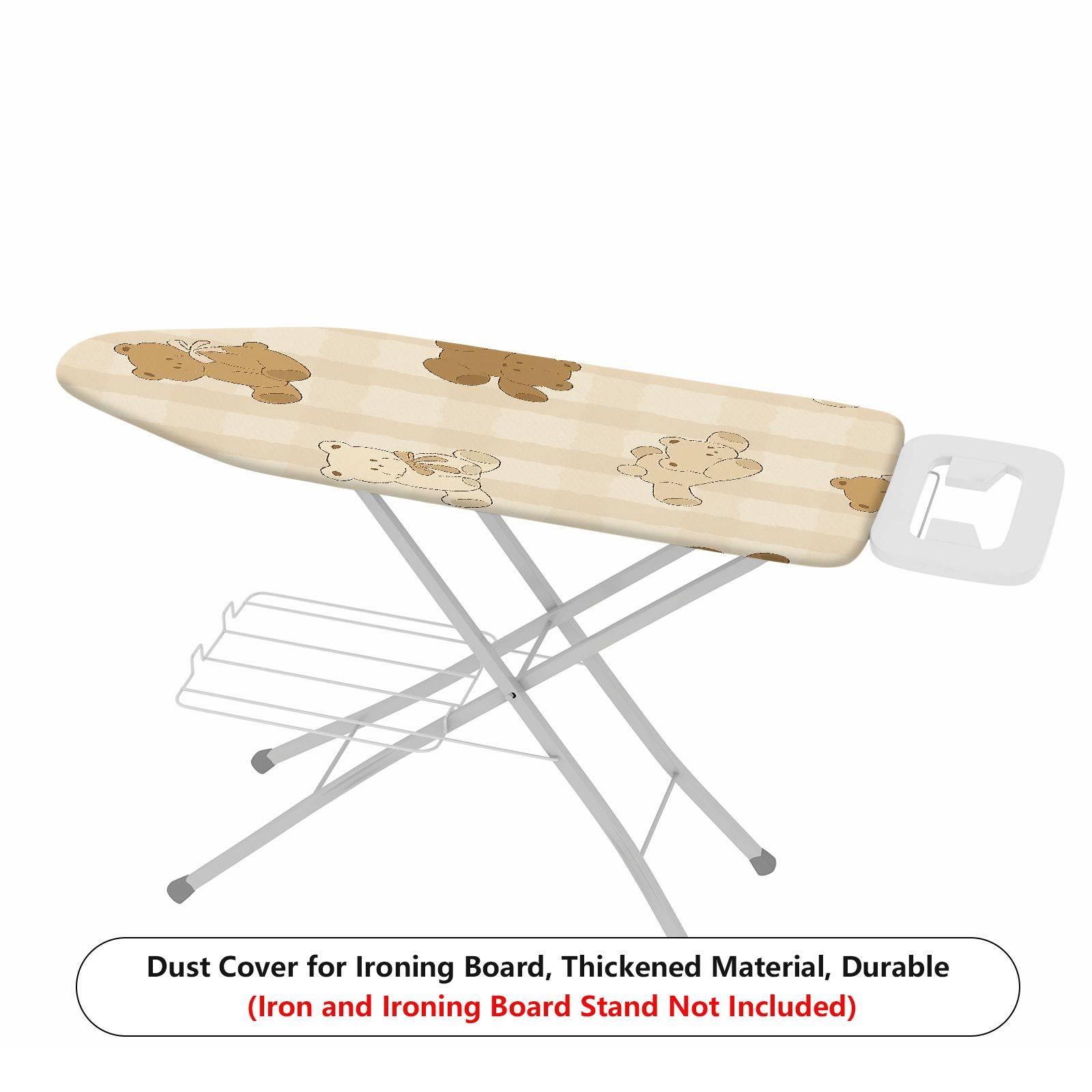 1-Piece Teddy Brown Beige  Ironing Board Cover, Universal Size, Without Board