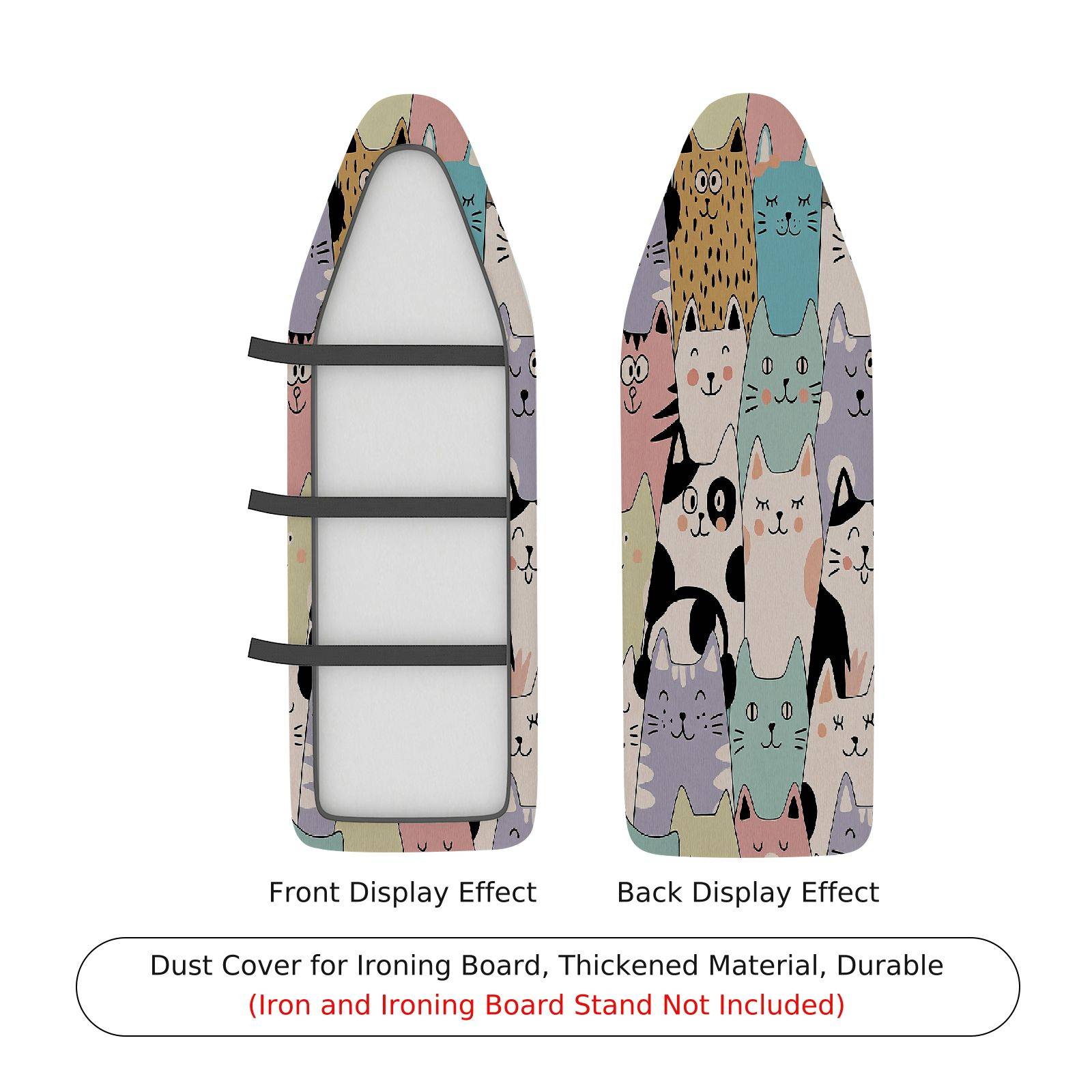 1-Piece Animal Pastel  Ironing Board Cover, Universal Size, Without Board