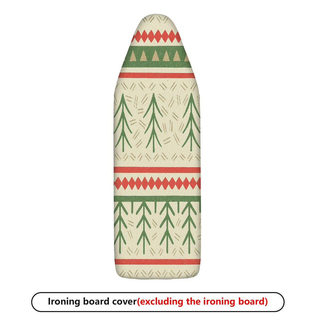 1-Piece Christmas Festive Geometric Tree  Ironing Board Cover, Universal Size, Without Board