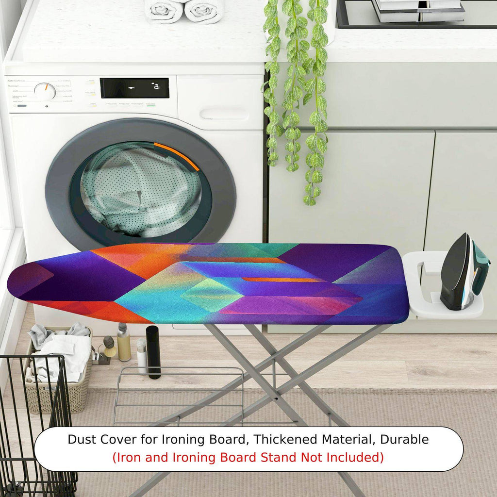 1-Piece Geometric Colorful Abstract  Ironing Board Cover, Universal Size, Without Board