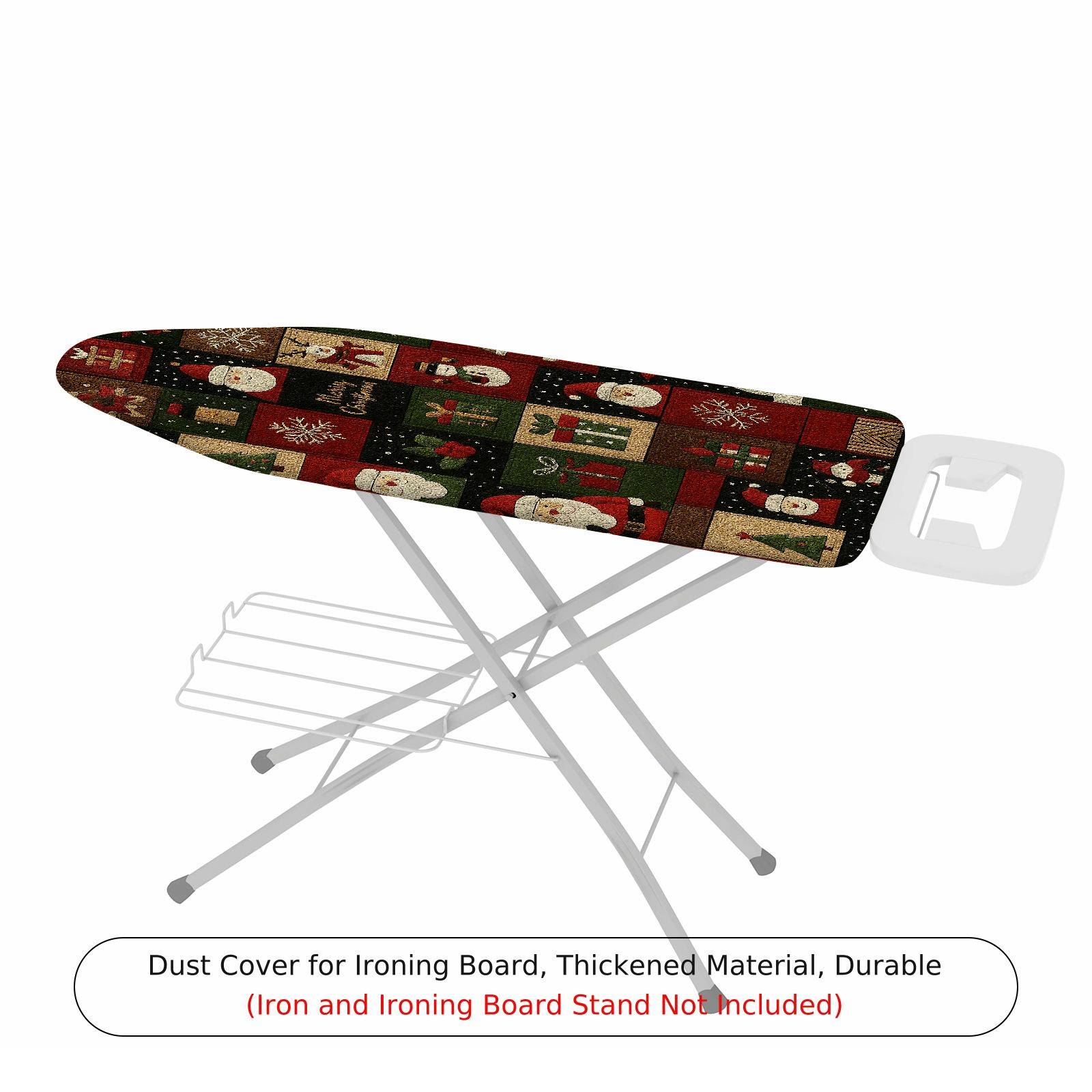 1-Piece Santa Christmas Pattern Holiday  Ironing Board Cover, Universal Size, Without Board