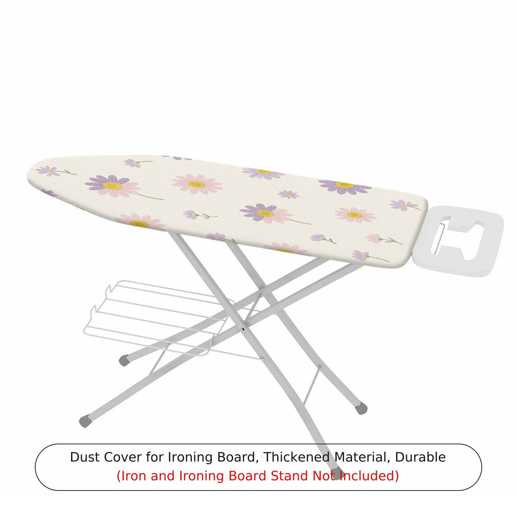 1-Piece Floral Purple Pink  Ironing Board Cover, Universal Size, Without Board