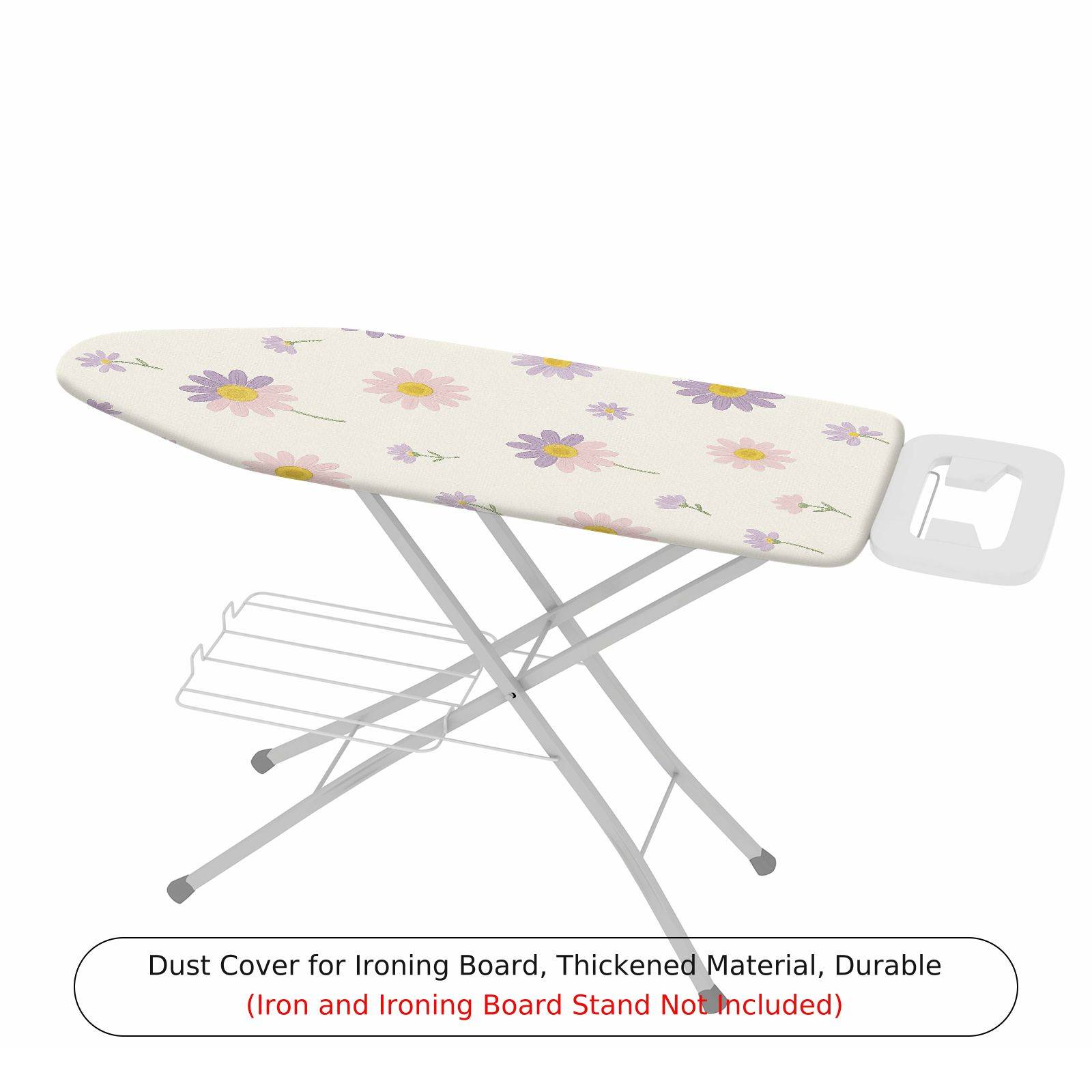 1-Piece Floral Purple Pink  Ironing Board Cover, Universal Size, Without Board