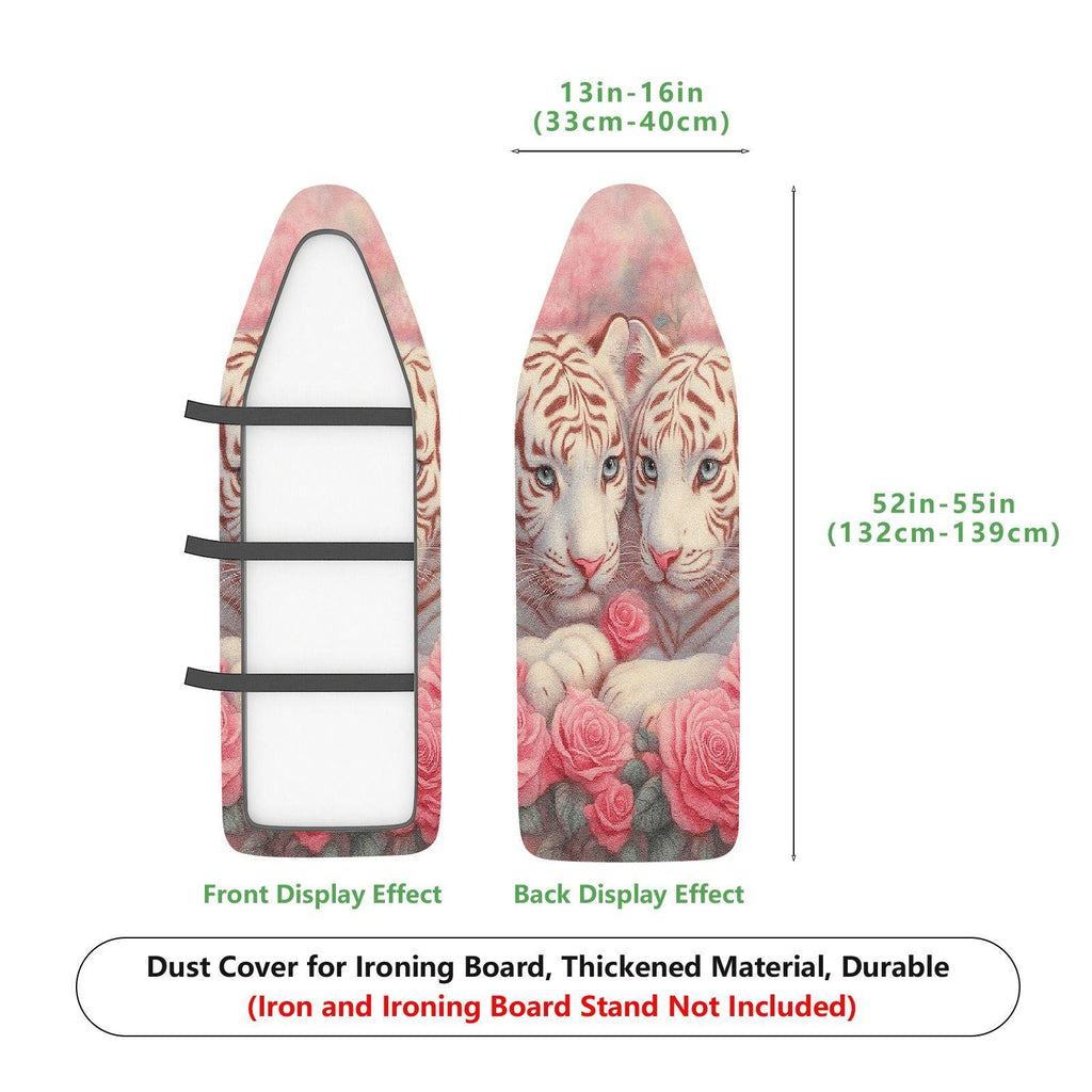 1-Piece Tiger Rose Pink  Ironing Board Cover, Universal Size, Without Board
